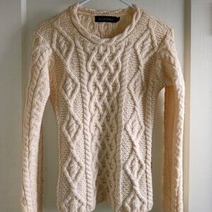 Merino wool aran sweater